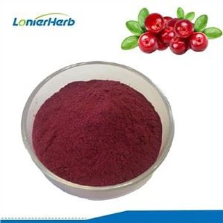 Плодове на прах от червена боровинка